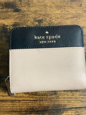 Kate Spade New York Staci Small Zip Around Wallet Warm Beige WLR00636